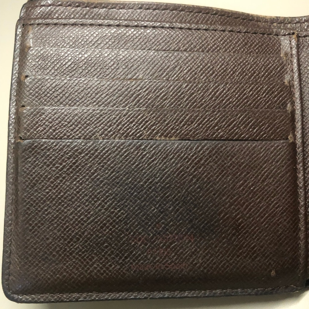 Louis Vuitton Damier Ebene Canvas Leather Marco Bifold Wallet - Picture 6 of 9